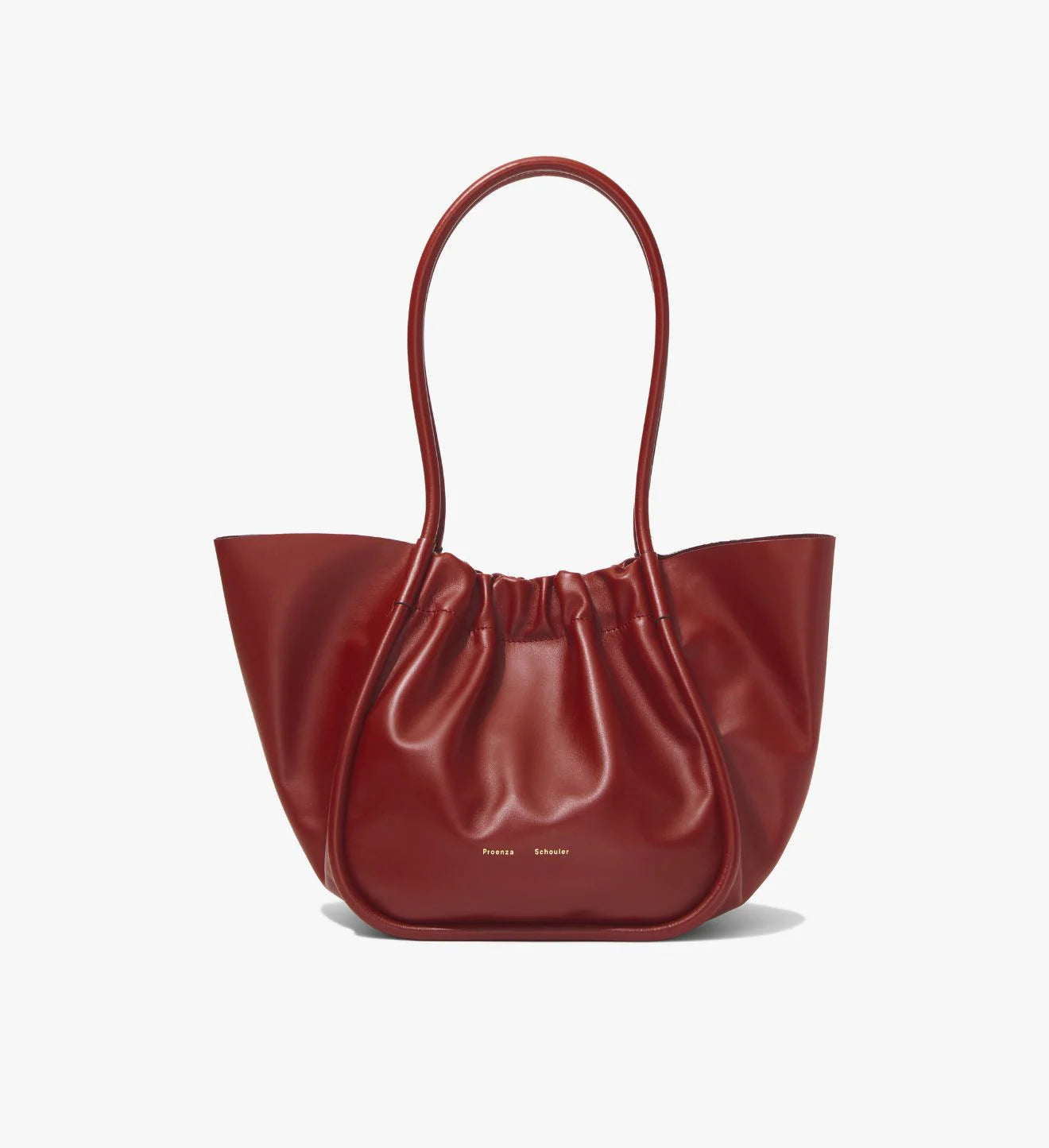 Large Ruched Tote Oxblood Coplons