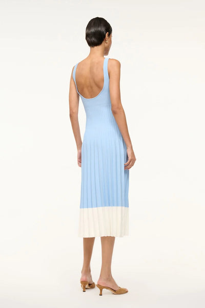 ELLISON DRESS - CLEAR BLUE WHITE