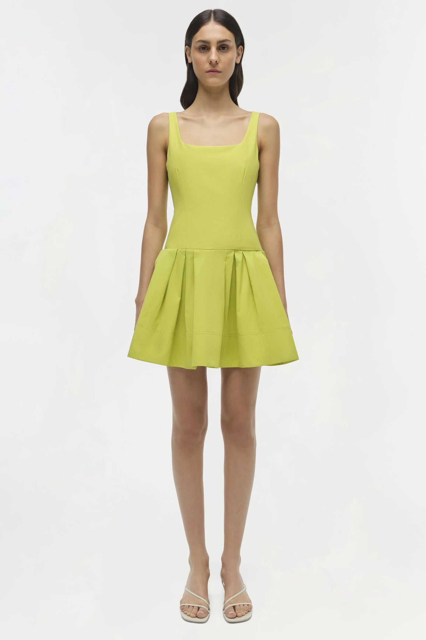 Lucy Cotton Mini Dress - Yellow Plum