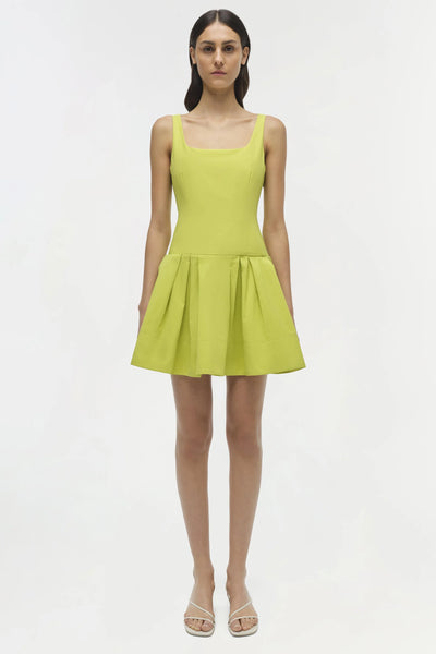 Lucy Cotton Mini Dress - Yellow Plum