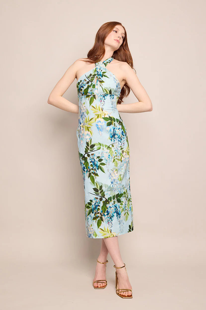 PERIA MIDI Dress - Wisteria Light Blue