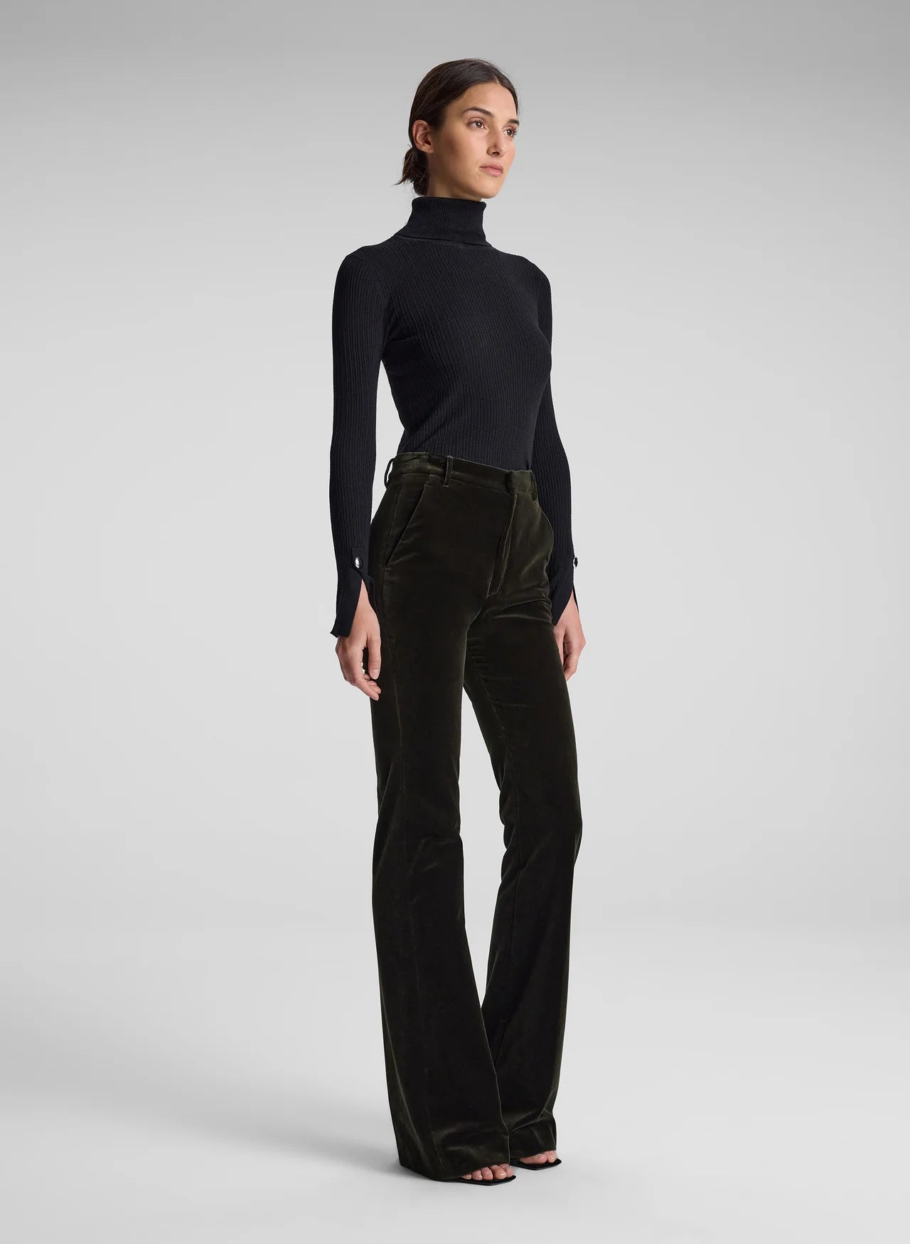 Sadie Velvet Pant - Mossy