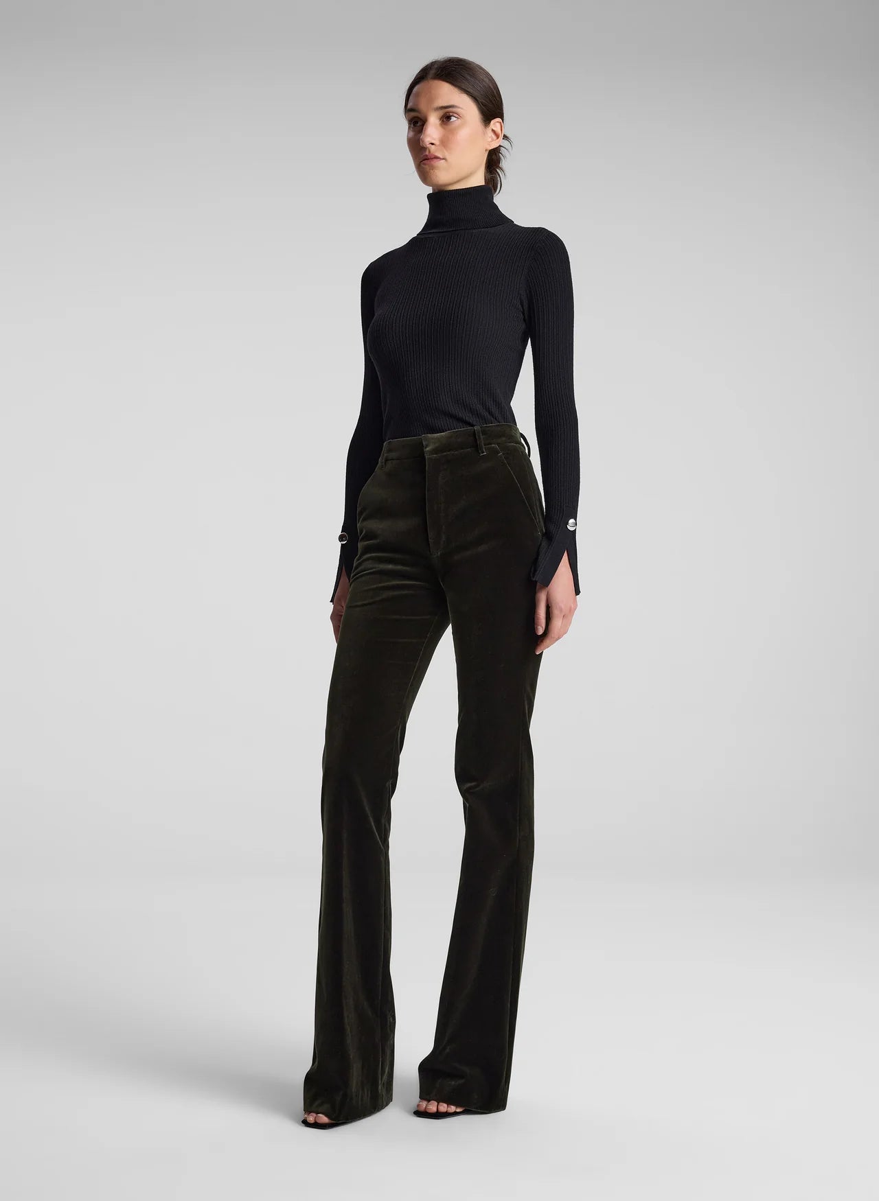 Sadie Velvet Pant - Mossy