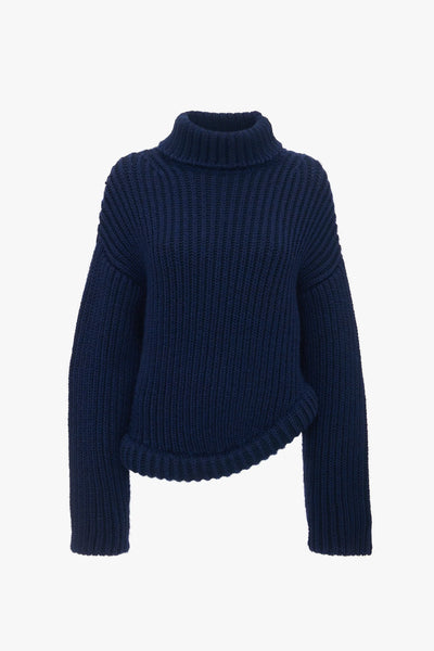 High Neck Knit Jumper - More Colors Available