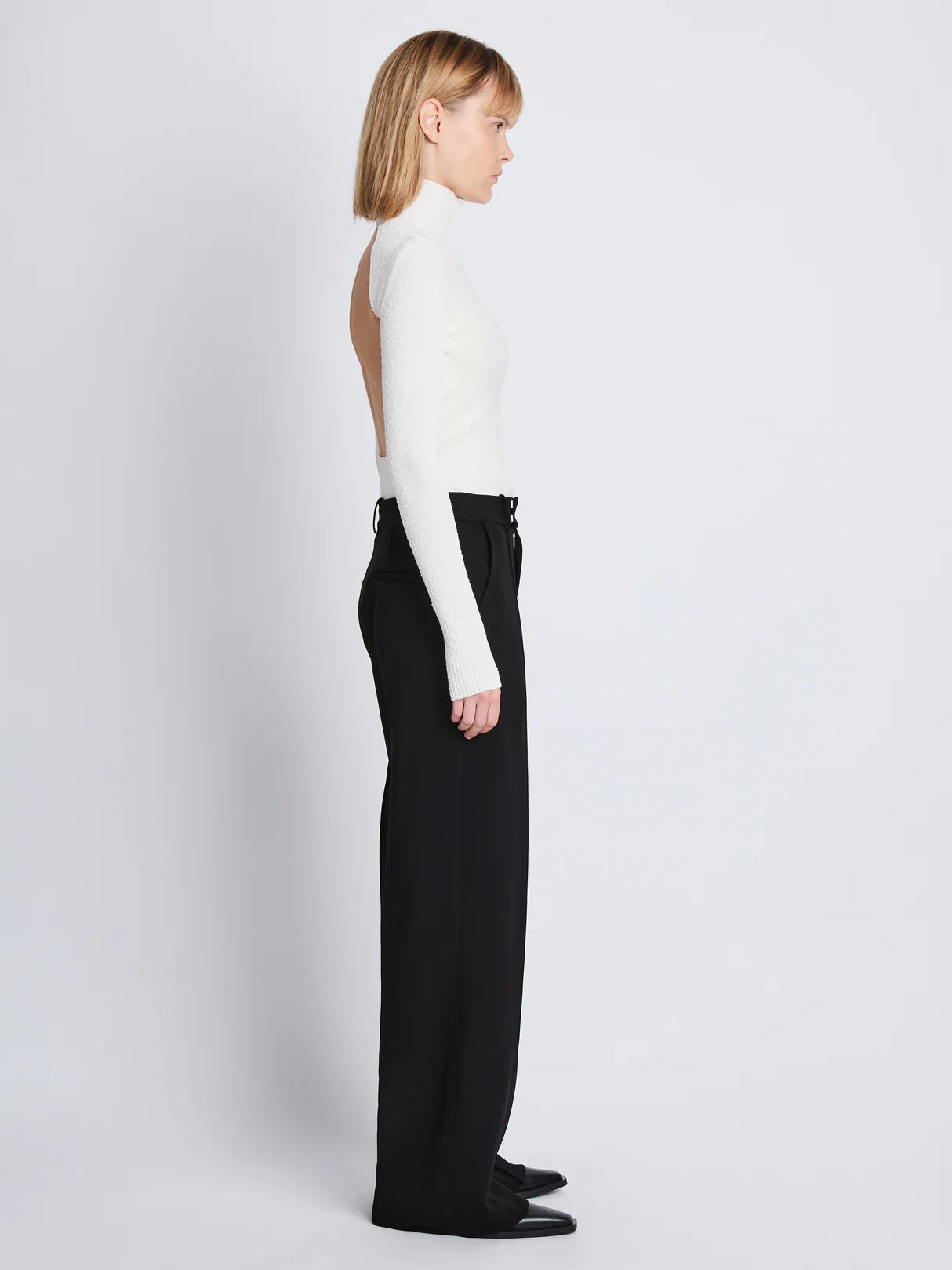 Weyes Pant in Matte Viscose Crepe - Black