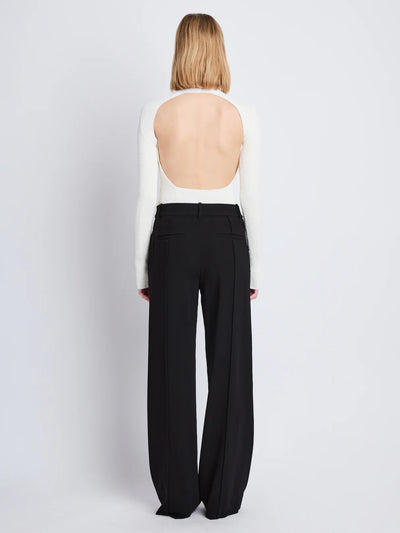 Weyes Pant in Matte Viscose Crepe - Black