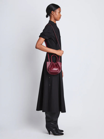 Extra Small Ruched Tote - Garnet