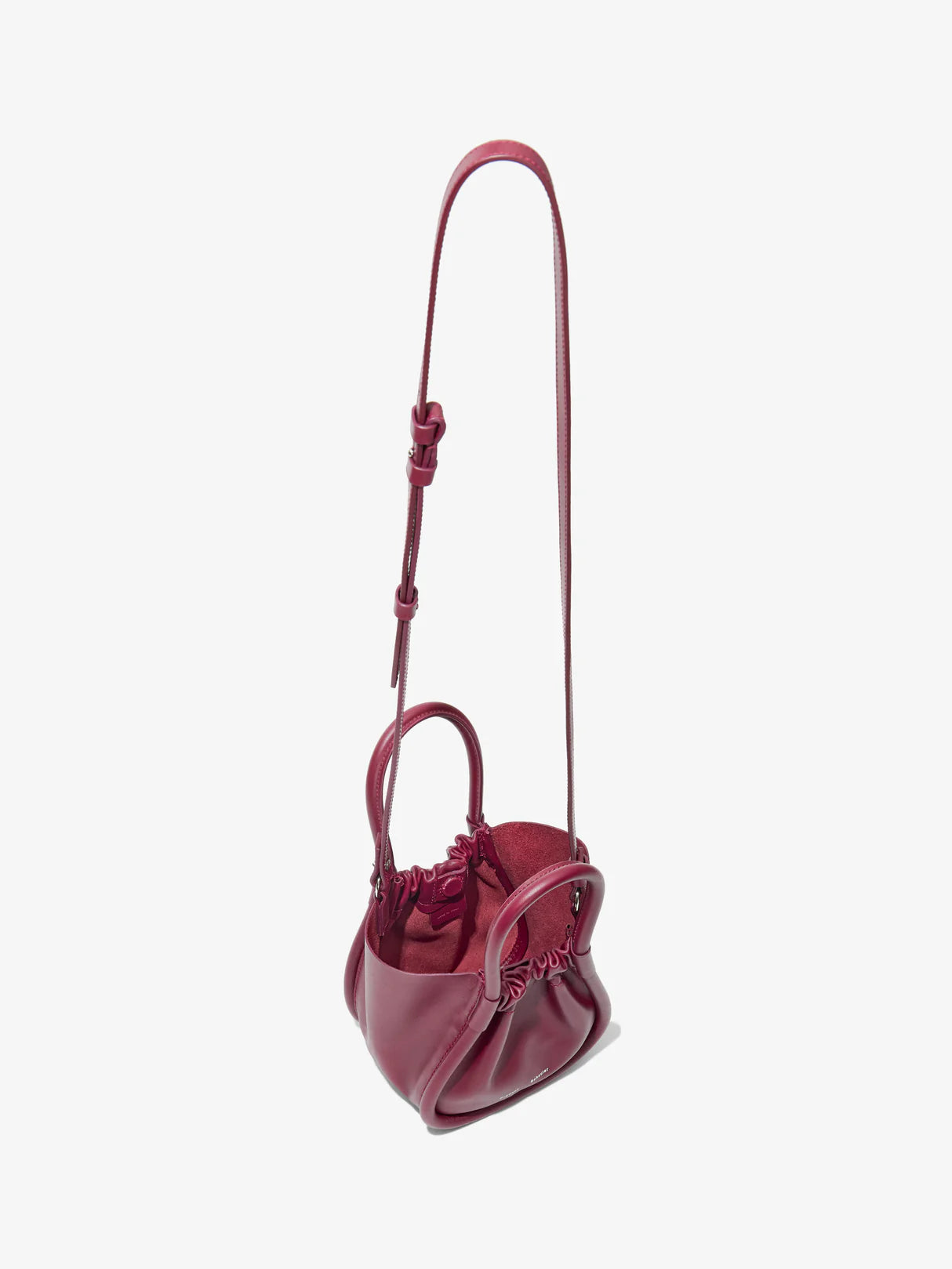 Extra Small Ruched Tote - Garnet