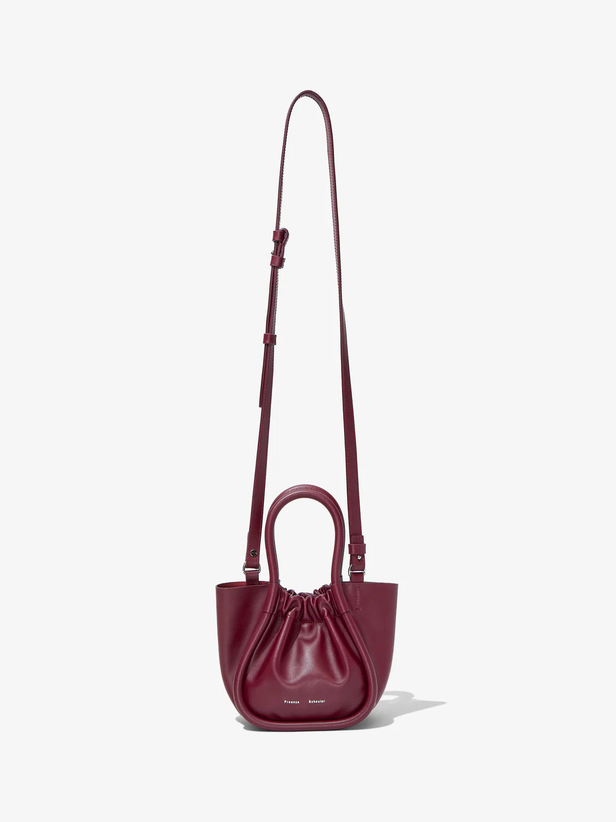 Extra Small Ruched Tote - Garnet