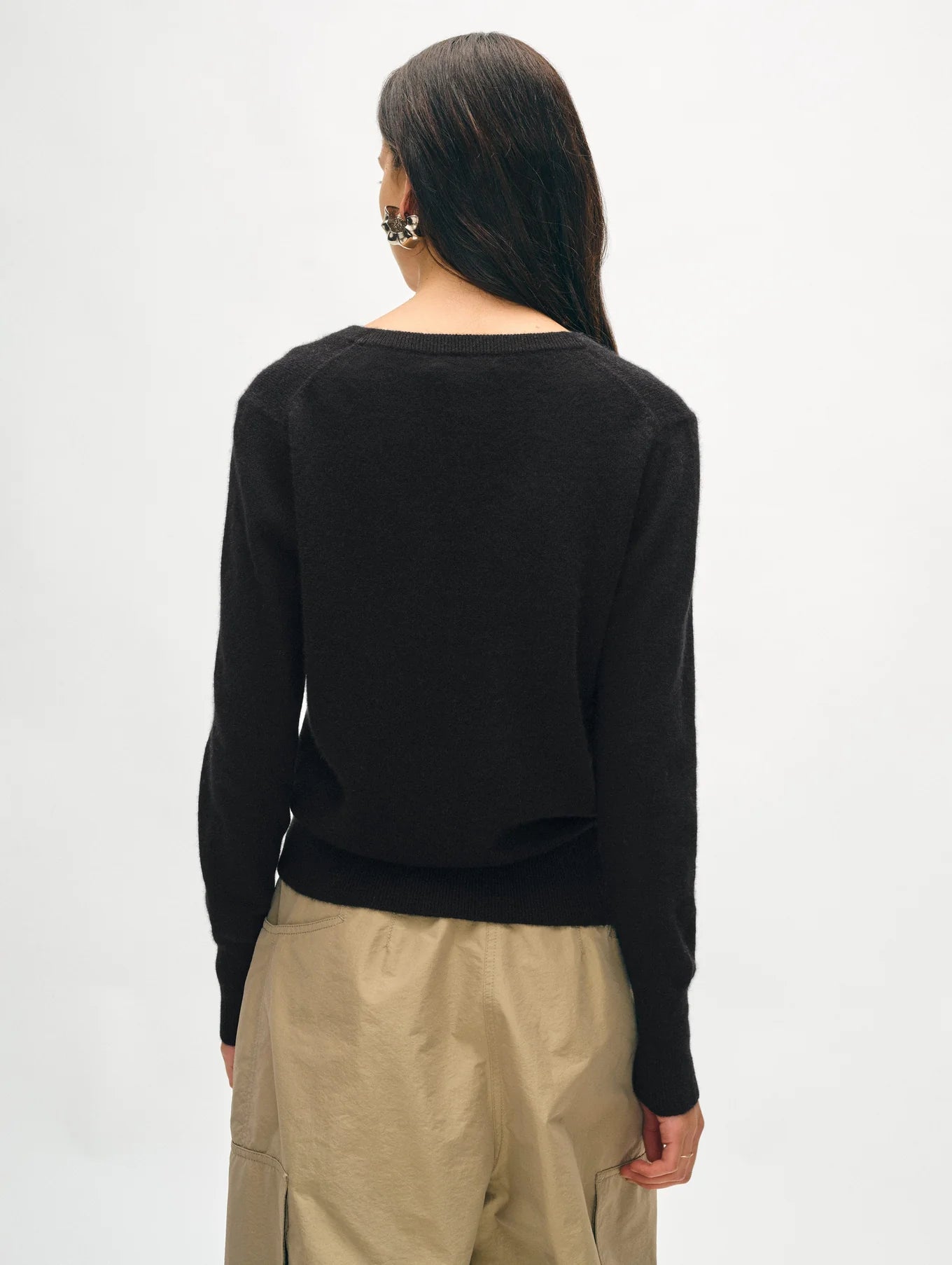 Cashmere V-neck - Black