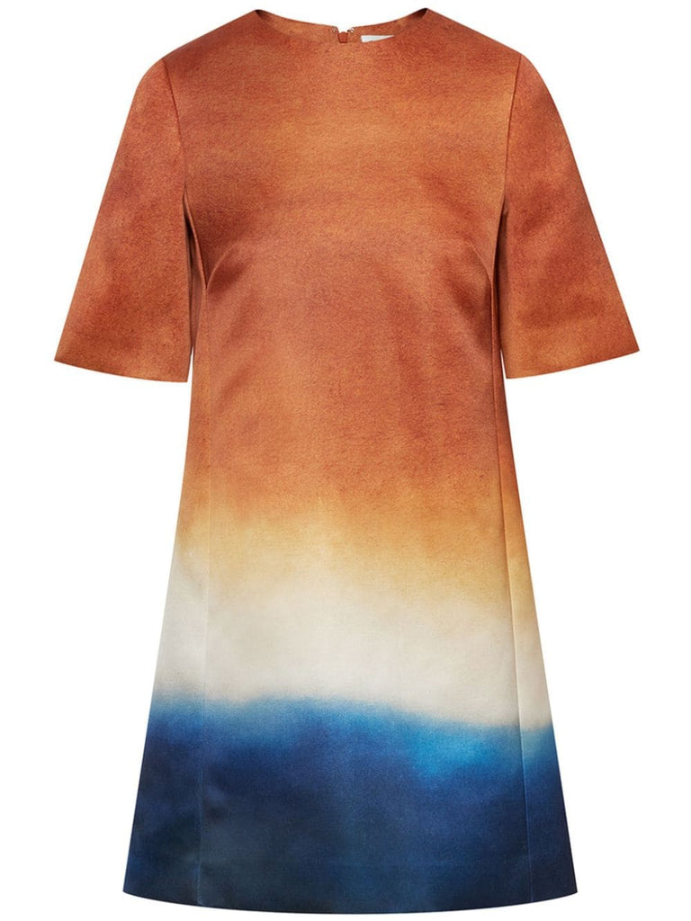 ABSTRACT OMBRE SHIFT DRESS Canyon Navy Coplons