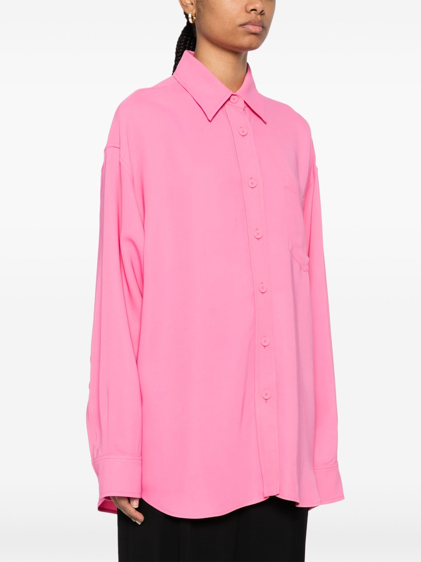 OVERSIZED SHIRT - Flamingo Pink