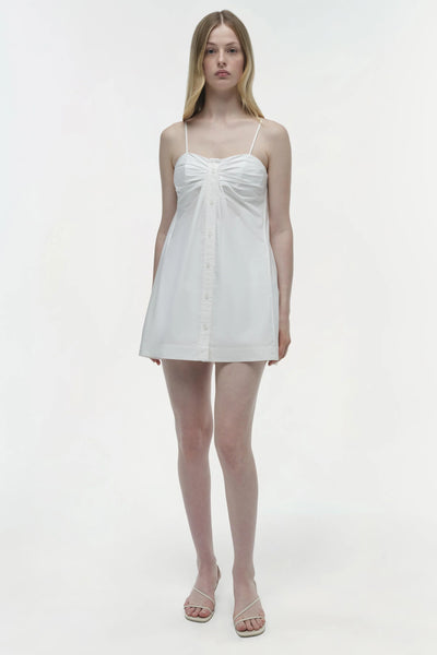 Kendall Cotton Mini Dress - White