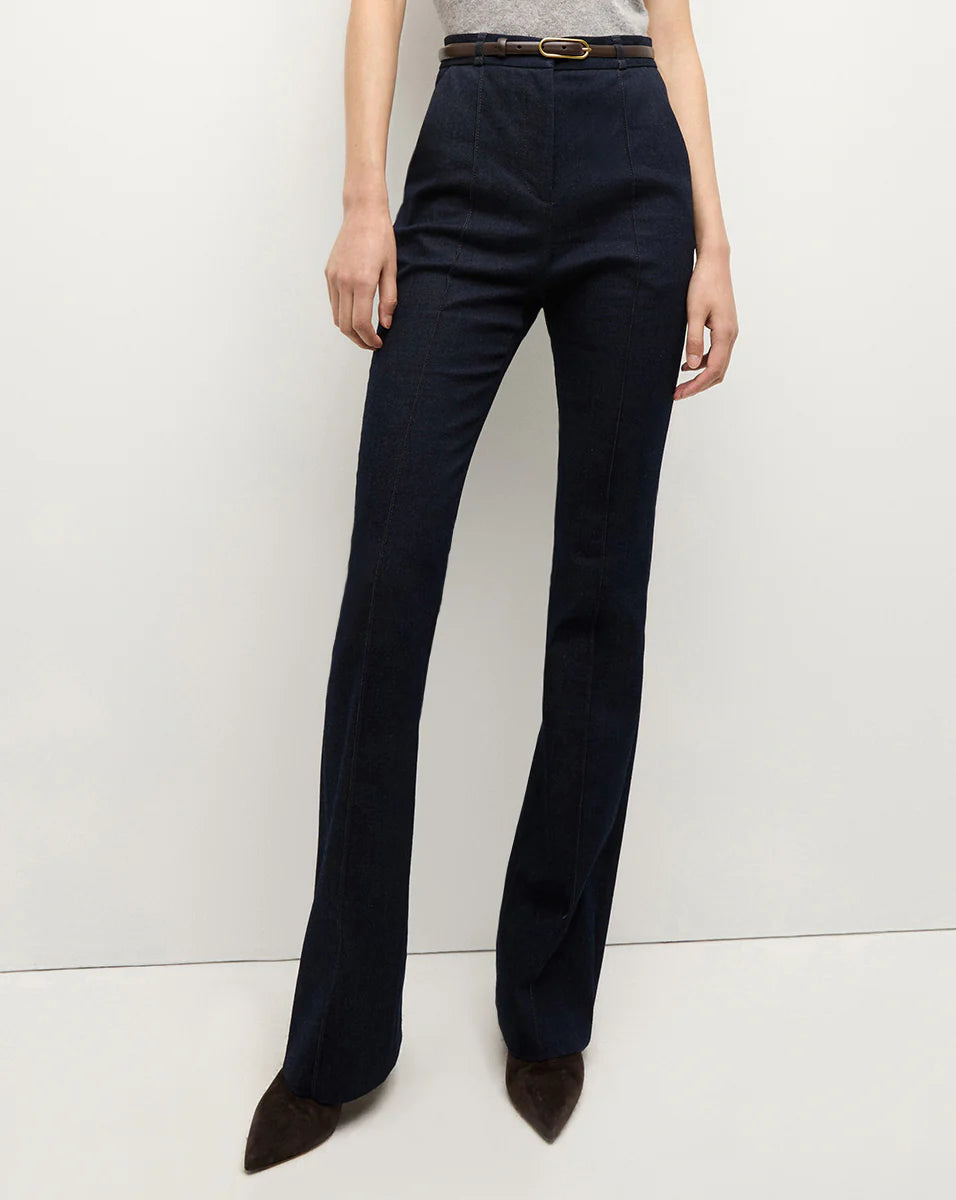 Gracie Denim Belted Pant - Midnight Wash