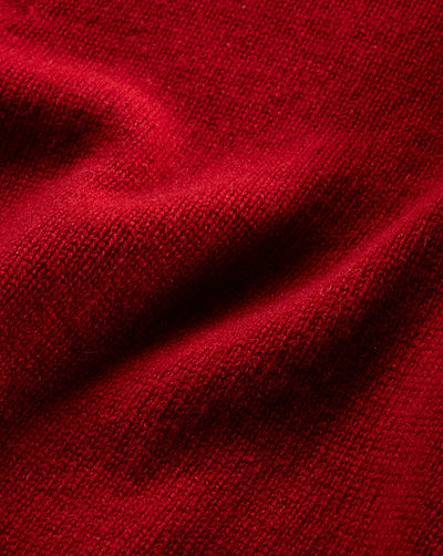 Mazzy Cashmere Turtleneck - Crimson