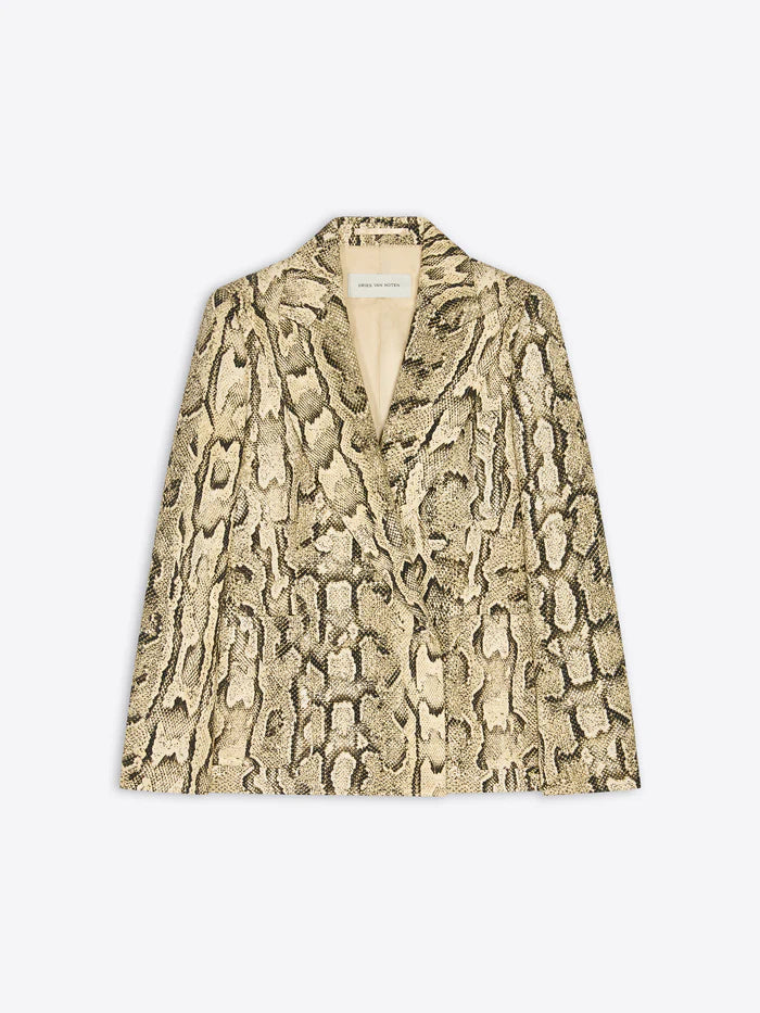 Jacquard Blazer - Beige