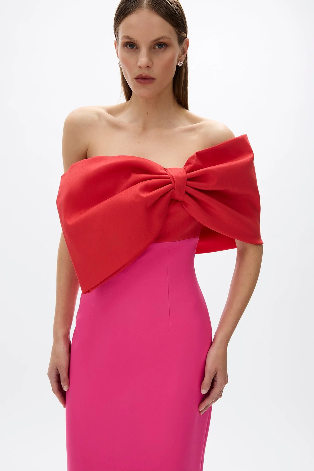 KACE GOWN - Hot Pink/Red