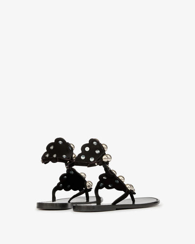 VELVEE Sandals - Black/Silver