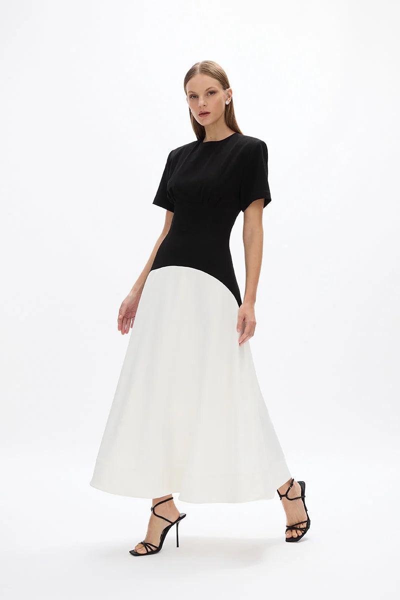 DOVER DRESS - Black/White