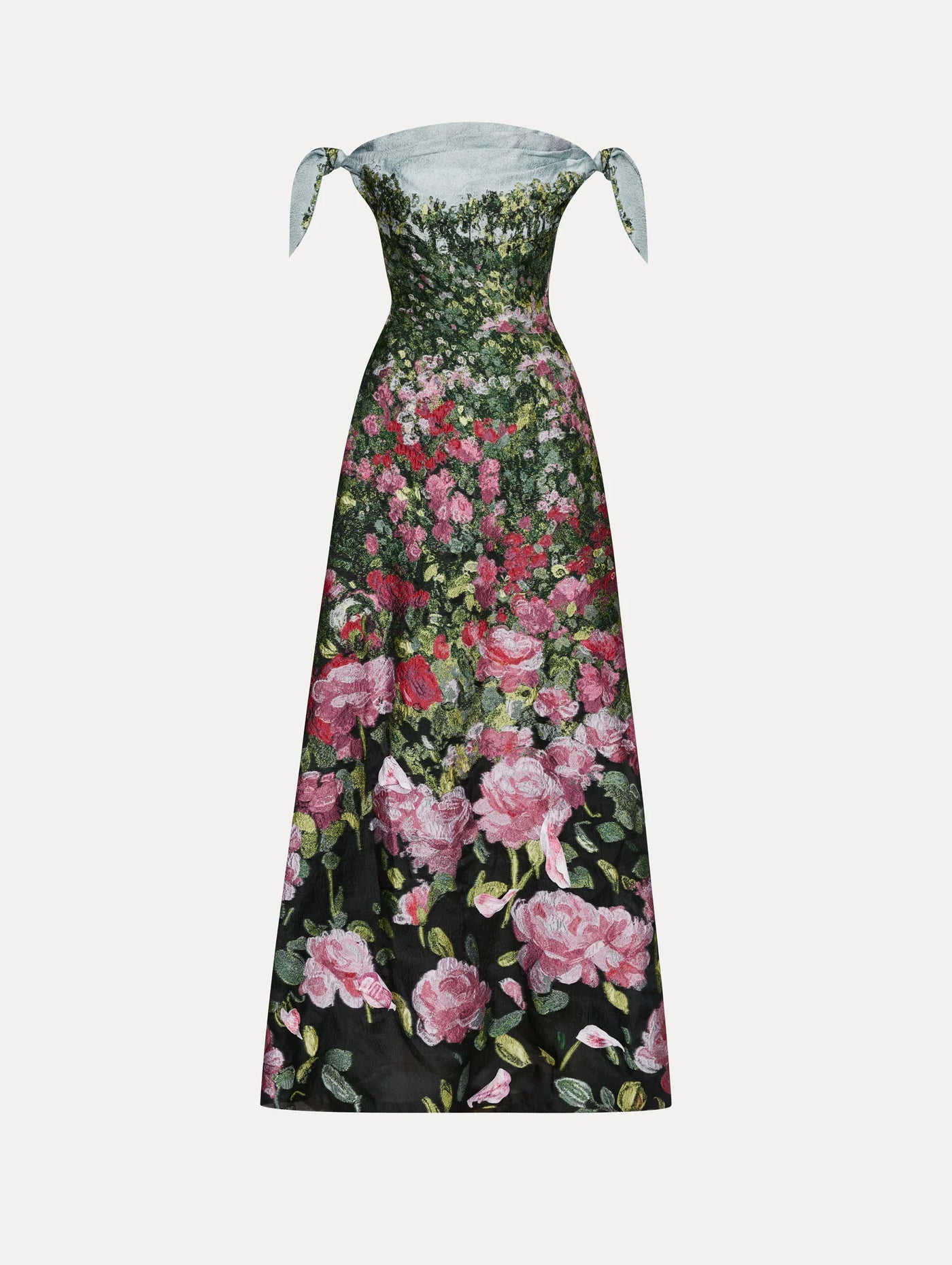 Rose Field Fil Coupé Gown - Rose Multi