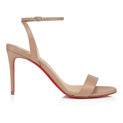 LOUBIGIRL 85MM STRAPPY SANDALS - Blush