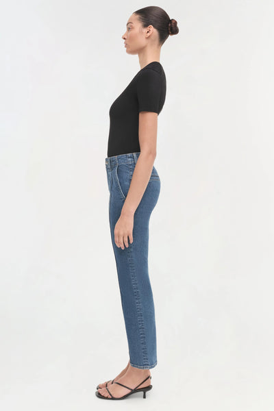 ANSEL CROP FLARE JEAN - Midnight Wash