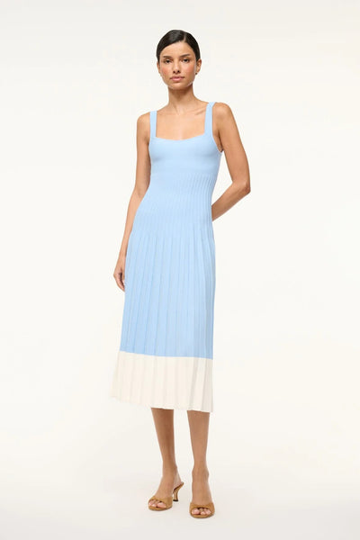 ELLISON DRESS - CLEAR BLUE WHITE