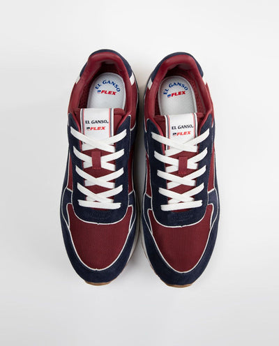 Track Mix Sneaker - Navy/Red