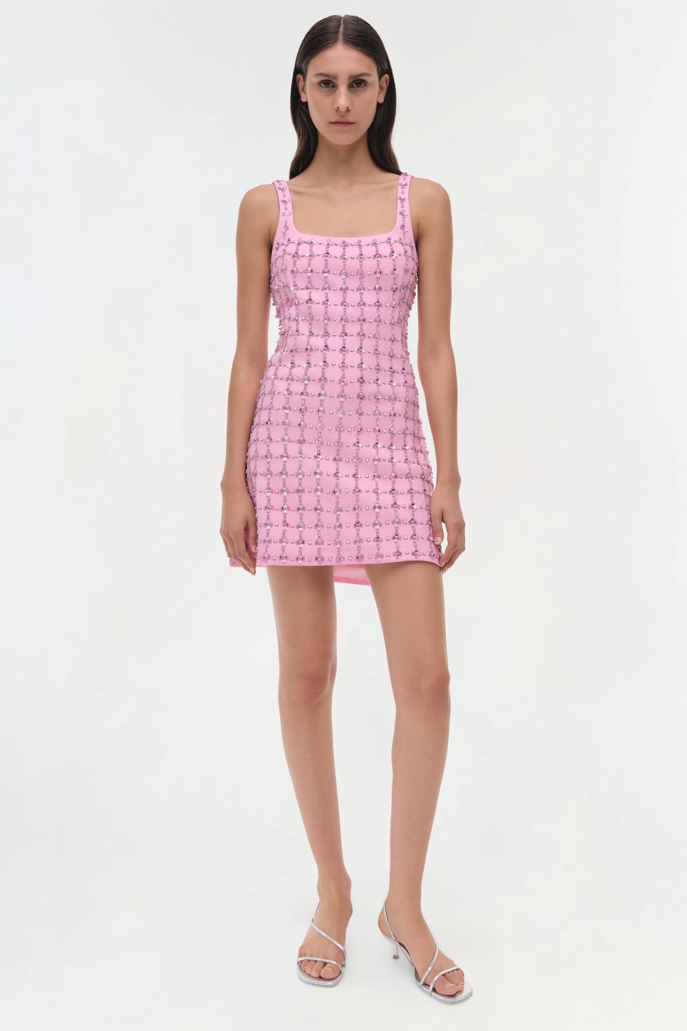 Ziva Embellished Mini Dress - Sorbet Multi