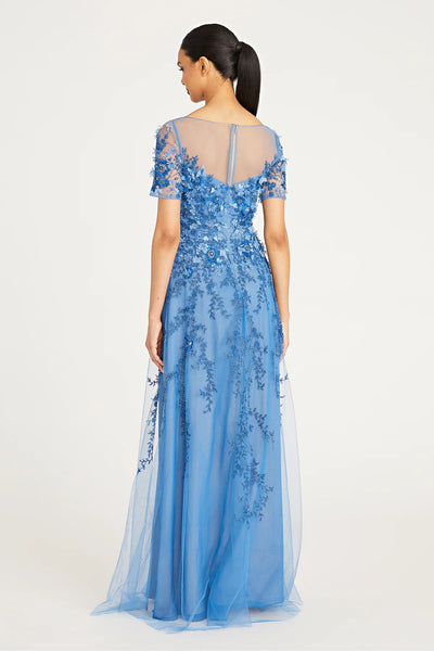 MARGARET PETAL GOWN - Cornflower Blue