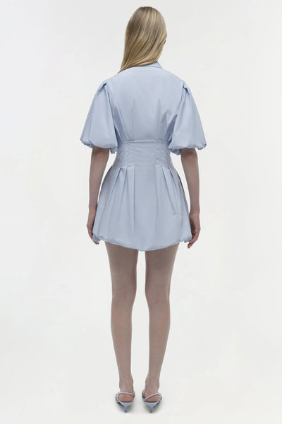 Cleo Cotton Mini Dress - Periwinkle Sky