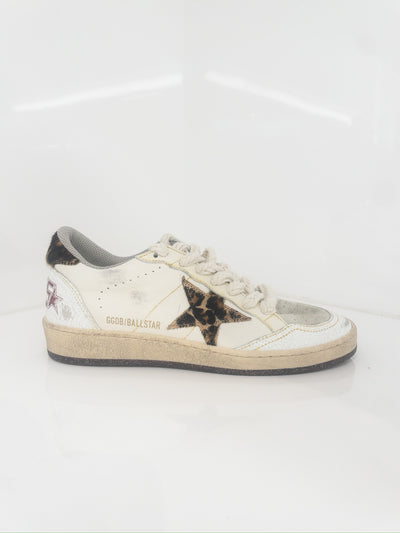 Ballstar Sneaker - Leopard Horsey/White/Beige