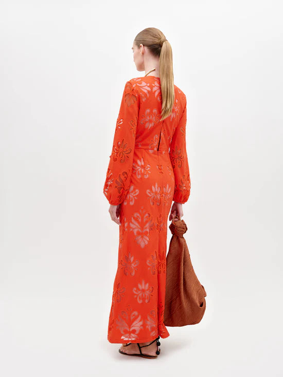 Battia Dress - Rouge Embroidery