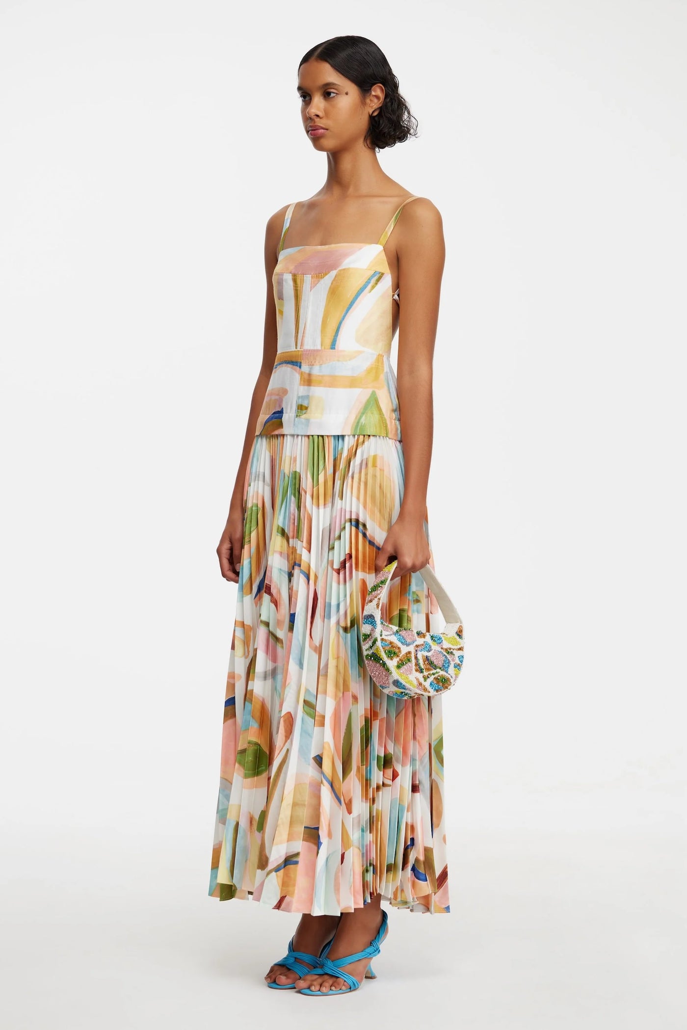 LEASGILL MIDI DRESS - Cubist Canyon