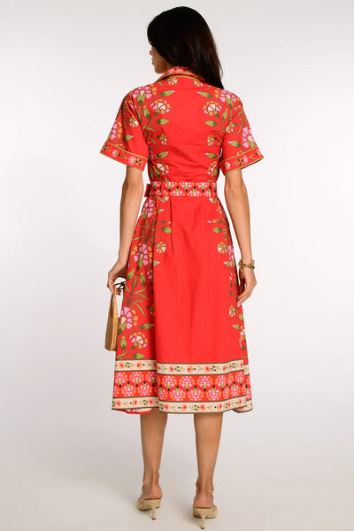 Collins Dress - Indian Flower Poppy