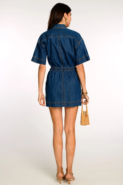 Janie Dress - Dark Wash Denim