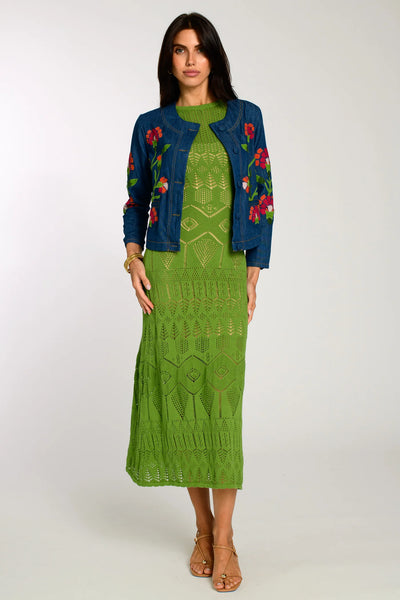 Willow Sweater Dress - Kelp Forest