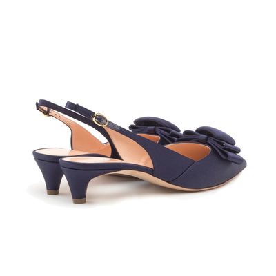 Misty Slingback 30mm - Midnight Satin