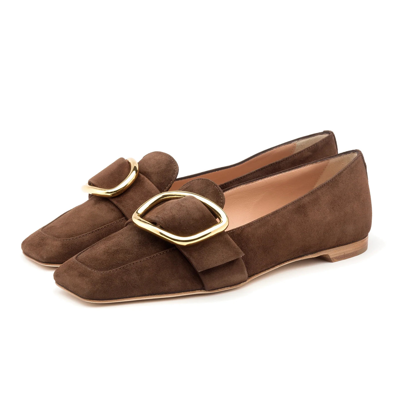 Chesla Flat - Chocolate Suede