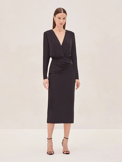 FRASIER MIDI DRESS - Black