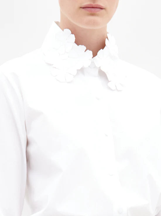 Flower Blouse - White