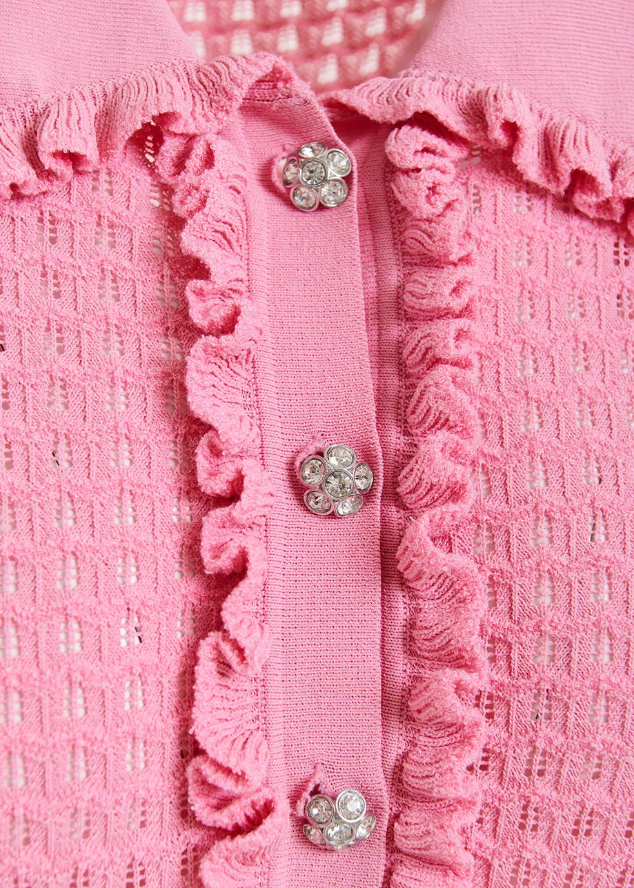 HEMIRATES KNITTED POLO - Light Pink