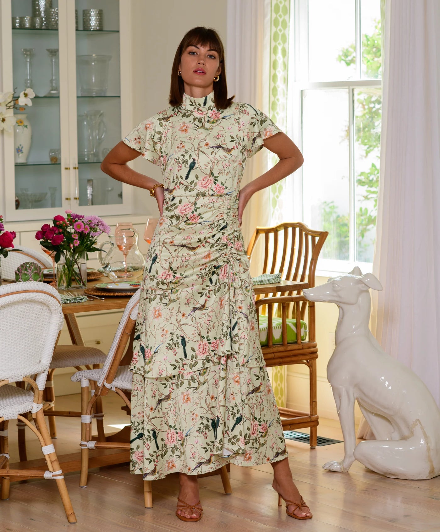 MACKENZIE DRESS - Chinoiserie Pear