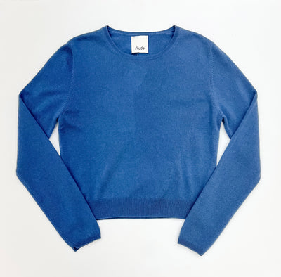 Round Neck Sweater - Blue