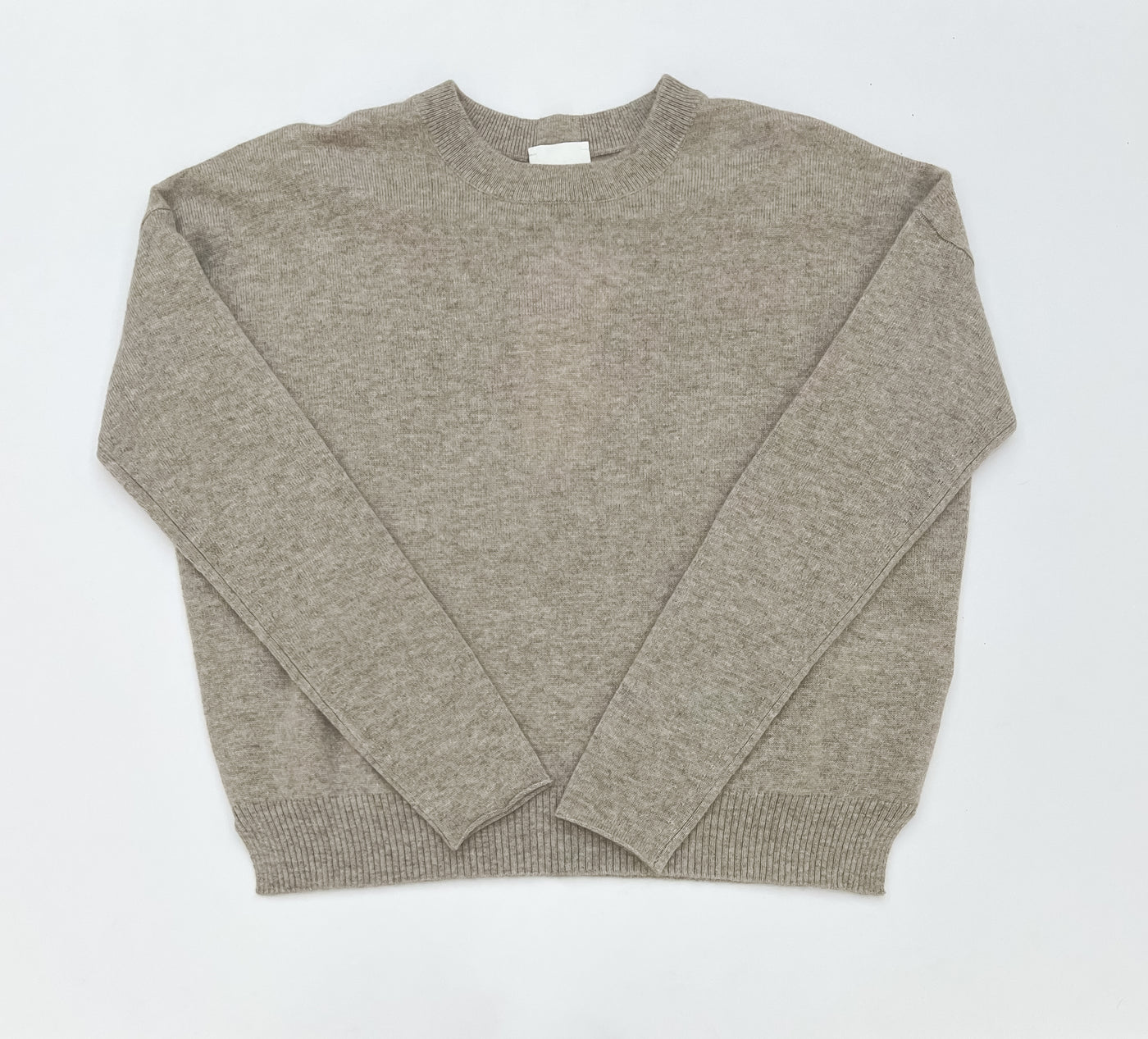 Round Neck Sweater - Grey