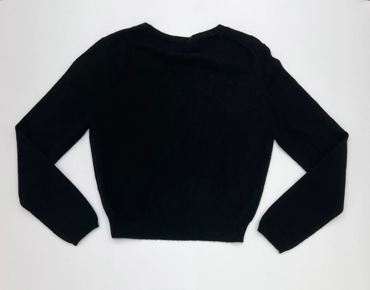 V-Neck Sweater - Black