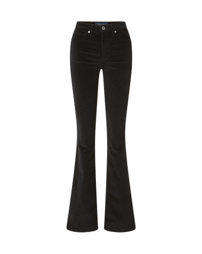 Beverly Velvet Skinny-Flare Jean - Black