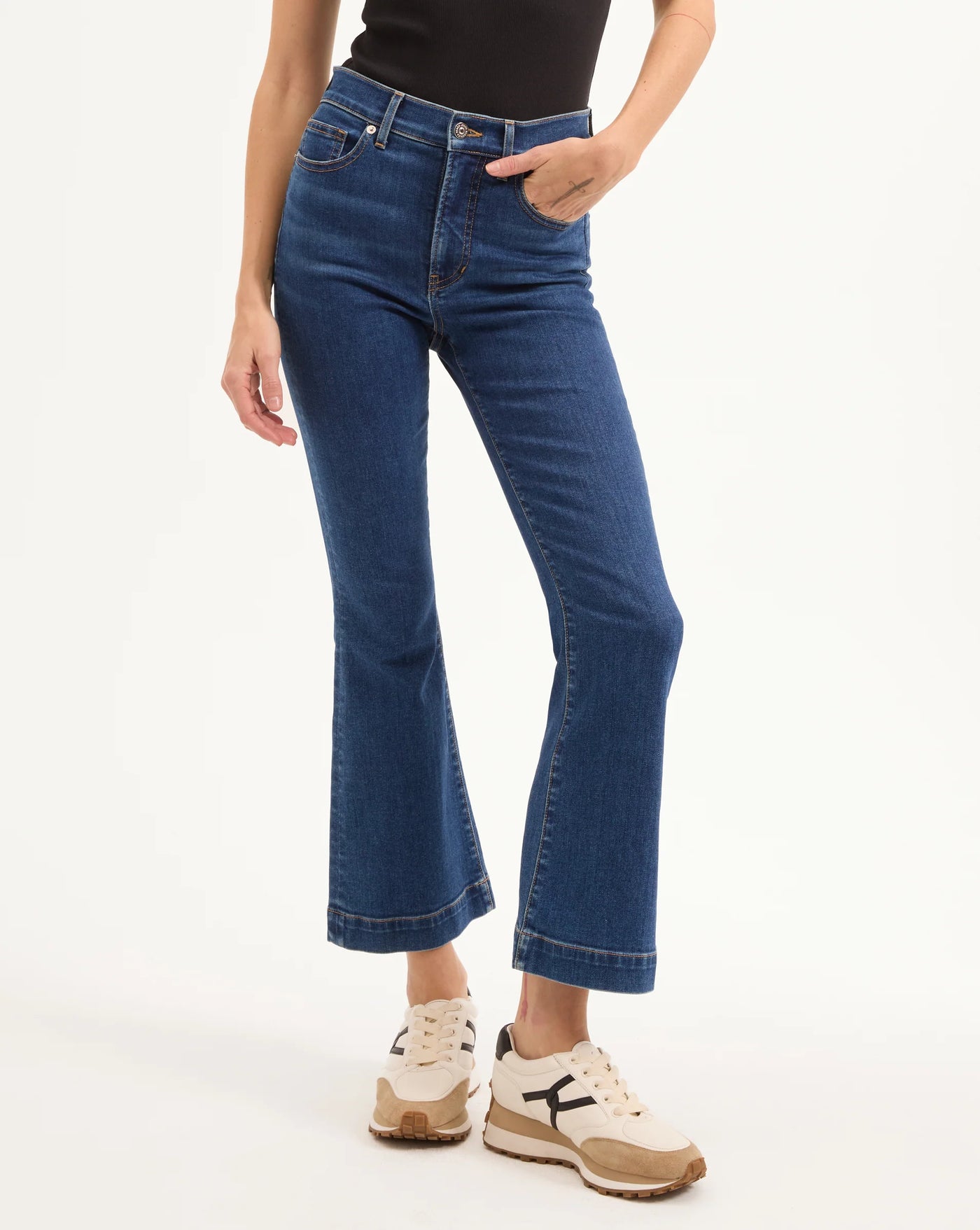 Carson Kick-Flare Jean - Bright Blue