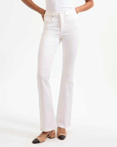 BEVERLY SKINNY FLARE - White