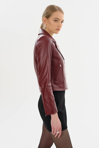 KELSEY JACKET - Burgundy